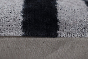 Canvello Decorative Black And White Lumbar Pillow | 16 x 16 in (40 x 40 cm)