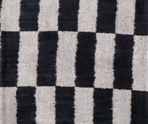 Canvello Decorative Black And White Lumbar Pillow | 16 x 16 in (40 x 40 cm)
