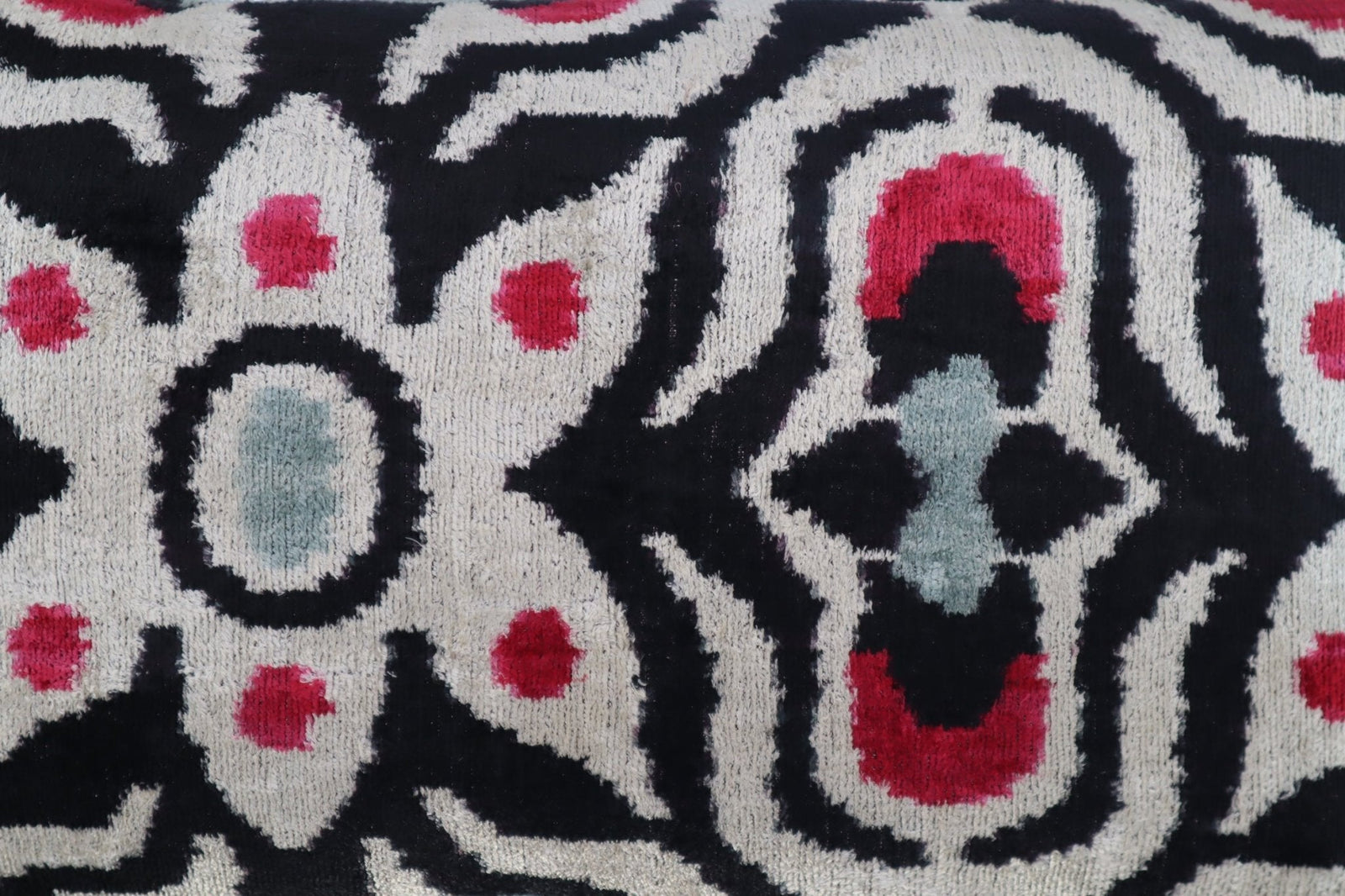 Canvello Decorative Black White Red Geometric Throw Pillow Down Feather Filled - 16x24 in