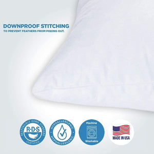 Canvello Decorative Blue Pink Gold Pillows | 16x16 inch