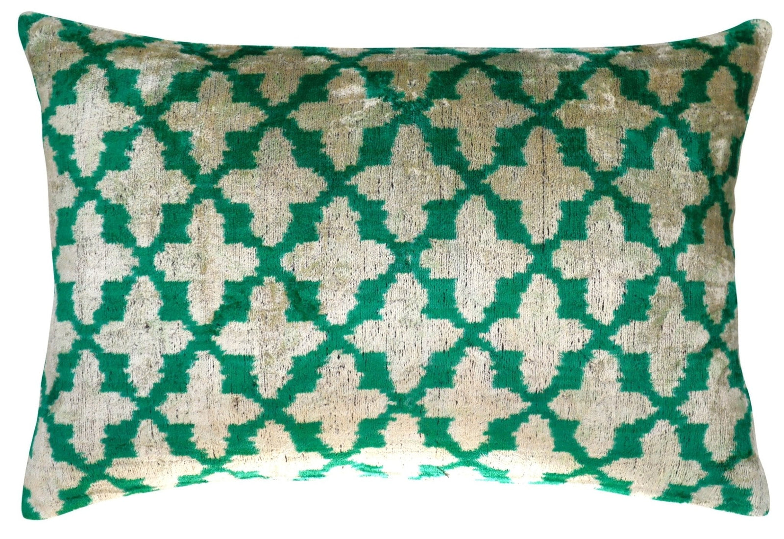 Canvello Decorative Green Throw Pillow Down Filled - 16x24 in