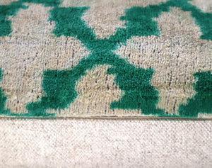 Canvello Decorative Green Throw Pillow Down Filled - 16x24 in