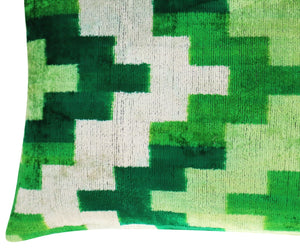 Canvello Decorative Green Throw Pillow Down Filled - 16x24 in