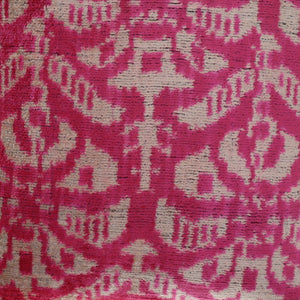 Canvello Decorative Pink Beige Geometric Throw Pillow Down Feather Filled - 16x16 in