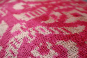 Canvello Decorative Pink Beige Geometric Throw Pillow Down Feather Filled - 16x24 in