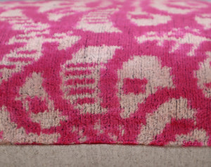 Canvello Decorative Pink Beige Geometric Throw Pillow Down Feather Filled - 16x24 in