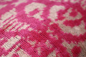Canvello Decorative Pink Beige Geometric Throw Pillow Down Feather Filled - 16x24 in
