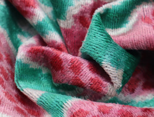 Canvello Decorative Pink Green Pomegranate Pattern Geometric Throw Pillow Down Feather Filled - 16x24 in