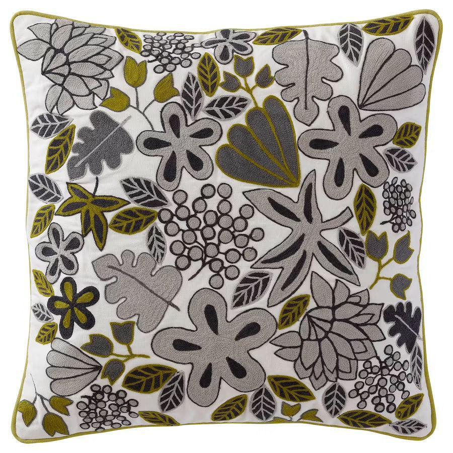 Canvello Floral Hand Embroidered Pillows | 20 X 20 in (50 X 50 cm)