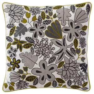Canvello Floral Hand Embroidered Pillows | 20 X 20 in (50 X 50 cm)