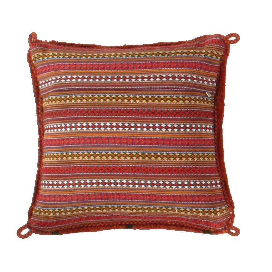 Canvello Gabbeh Lori Baft Navy Blue Throw Pillows