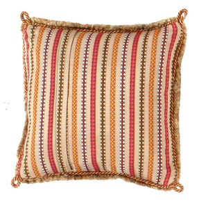 Canvello Gabbeh Lori Baft Silkroad Throw Pillows- 16"X16"