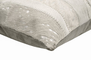 Canvello Genuine Cowhide Leather Decorative Throw Pillows - Handmade Patchwork Boho Accent Pillows For Sofa, Couch, Bed, Chair - Western Southwestern Farmhouse Pillow Covers With Feather Down Insert Included