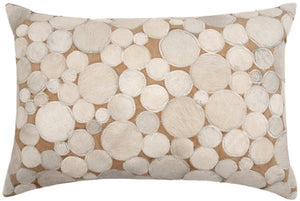 Canvello Genuine Cowhide Leather Decorative Throw Pillows - Handmade Patchwork Boho Accent Pillows For Sofa, Couch, Bed, Chair - Western Southwestern Farmhouse Pillow Covers With Feather Down Insert Included