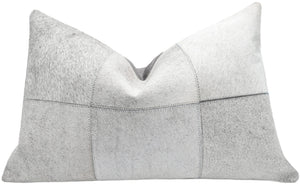 Canvello Genuine Cowhide Leather Decorative Throw Pillows - Handmade Patchwork Boho Accent Pillows For Sofa, Couch, Bed, Chair - Western Southwestern Farmhouse Pillow Covers With Feather Down Insert Included)