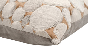 Canvello Genuine Cowhide Leather Decorative Throw Pillows - Handmade Patchwork Boho Accent Pillows For Sofa, Couch, Bed, Chair - Western Southwestern Farmhouse Pillow Covers With Feather Down Insert Included