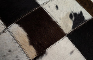 Canvello Genuine Cowhide Leather Decorative Throw Pillows - Handmade Patchwork Boho Accent Pillows For Sofa, Couch, Bed, Chair - Western Southwestern Farmhouse Pillow Covers With Feather Down Insert Included