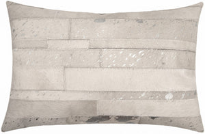 Canvello Genuine Cowhide Leather Decorative Throw Pillows - Handmade Patchwork Boho Accent Pillows For Sofa, Couch, Bed, Chair - Western Southwestern Farmhouse Pillow Covers With Feather Down Insert Included