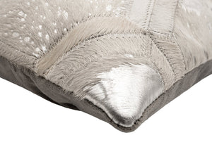 Canvello Genuine Cowhide Leather Decorative Throw Pillows - Handmade Patchwork Boho Accent Pillows For Sofa, Couch, Bed, Chair - Western Southwestern Farmhouse Pillow Covers With Feather Down Insert Included