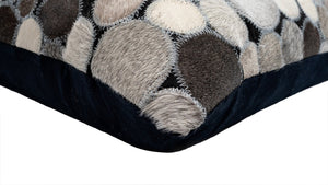 Canvello Genuine Cowhide Leather Decorative Throw Pillows - Handmade Patchwork Boho Accent Pillows For Sofa, Couch, Bed, Chair - Western Southwestern Farmhouse Pillow Covers With Feather Down Insert Included)