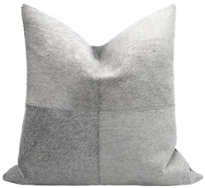 Canvello Genuine Cowhide Leather Decorative Throw Pillows - Handmade Patchwork Boho Accent Pillows For Sofa, Couch, Bed, Chair - Western Southwestern Farmhouse Pillow Covers With Feather Down Insert Included)
