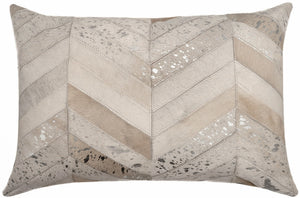 Canvello Genuine Cowhide Leather Decorative Throw Pillows - Handmade Patchwork Boho Accent Pillows For Sofa, Couch, Bed, Chair - Western Southwestern Farmhouse Pillow Covers With Feather Down Insert Included