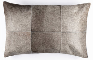 Canvello Genuine Cowhide Leather Decorative Throw Pillows - Handmade Patchwork Boho Accent Pillows For Sofa, Couch, Bed, Chair - Western Southwestern Farmhouse Pillow Covers With Feather Down Insert Included