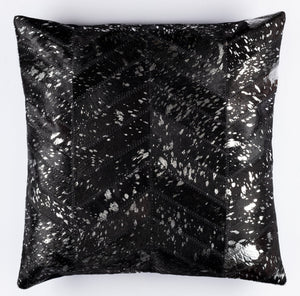 Canvello Genuine Cowhide Leather Decorative Throw Pillows - Handmade Patchwork Boho Accent Pillows For Sofa, Couch, Bed, Chair - Western Southwestern Farmhouse Pillow Covers With Feather Down Insert Included
