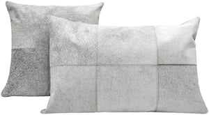 Canvello Genuine Cowhide Leather Decorative Throw Pillows - Handmade Patchwork Boho Accent Pillows For Sofa, Couch, Bed, Chair - Western Southwestern Farmhouse Pillow Covers With Feather Down Insert Included)