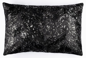 Canvello Genuine Cowhide Leather Decorative Throw Pillows - Handmade Patchwork Boho Accent Pillows For Sofa, Couch, Bed, Chair - Western Southwestern Farmhouse Pillow Covers With Feather Down Insert Included