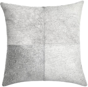 Canvello Genuine Cowhide Leather Decorative Throw Pillows - Handmade Patchwork Boho Accent Pillows For Sofa, Couch, Bed, Chair - Western Southwestern Farmhouse Pillow Covers With Feather Down Insert Included)
