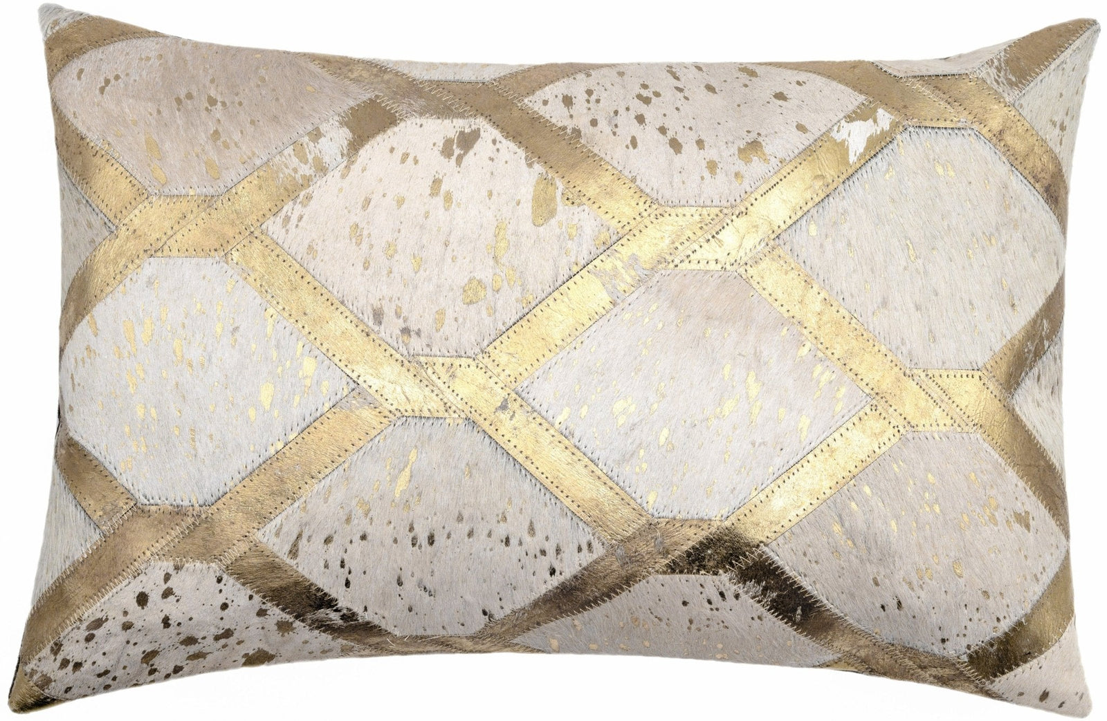 Canvello Genuine Cowhide Leather Decorative Throw Pillows - Handmade Patchwork Boho Accent Pillows For Sofa, Couch, Bed, Chair - Western Southwestern Farmhouse Pillow Covers With Feather Down Insert Included)