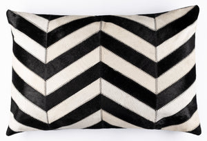 Canvello Genuine Cowhide Leather Decorative Throw Pillows - Handmade Patchwork Boho Accent Pillows For Sofa, Couch, Bed, Chair - Western Southwestern Farmhouse Pillow Covers With Feather Down Insert Included