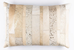 Canvello Genuine Cowhide Leather Decorative Throw Pillows - Handmade Patchwork Boho Accent Pillows For Sofa, Couch, Bed, Chair - Western Southwestern Farmhouse Pillow Covers With Feather Down Insert Included