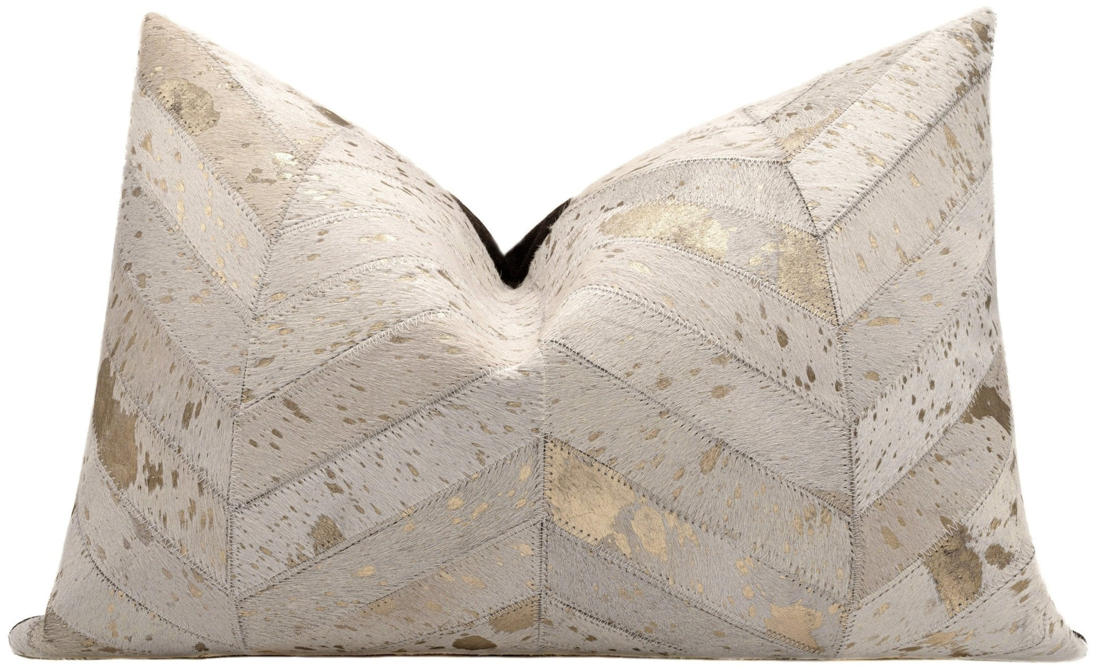 Canvello Genuine Cowhide Leather Decorative Throw Pillows - Handmade Patchwork Boho Accent Pillows For Sofa, Couch, Bed, Chair - Western Southwestern Farmhouse Pillow Covers With Feather Down Insert Included