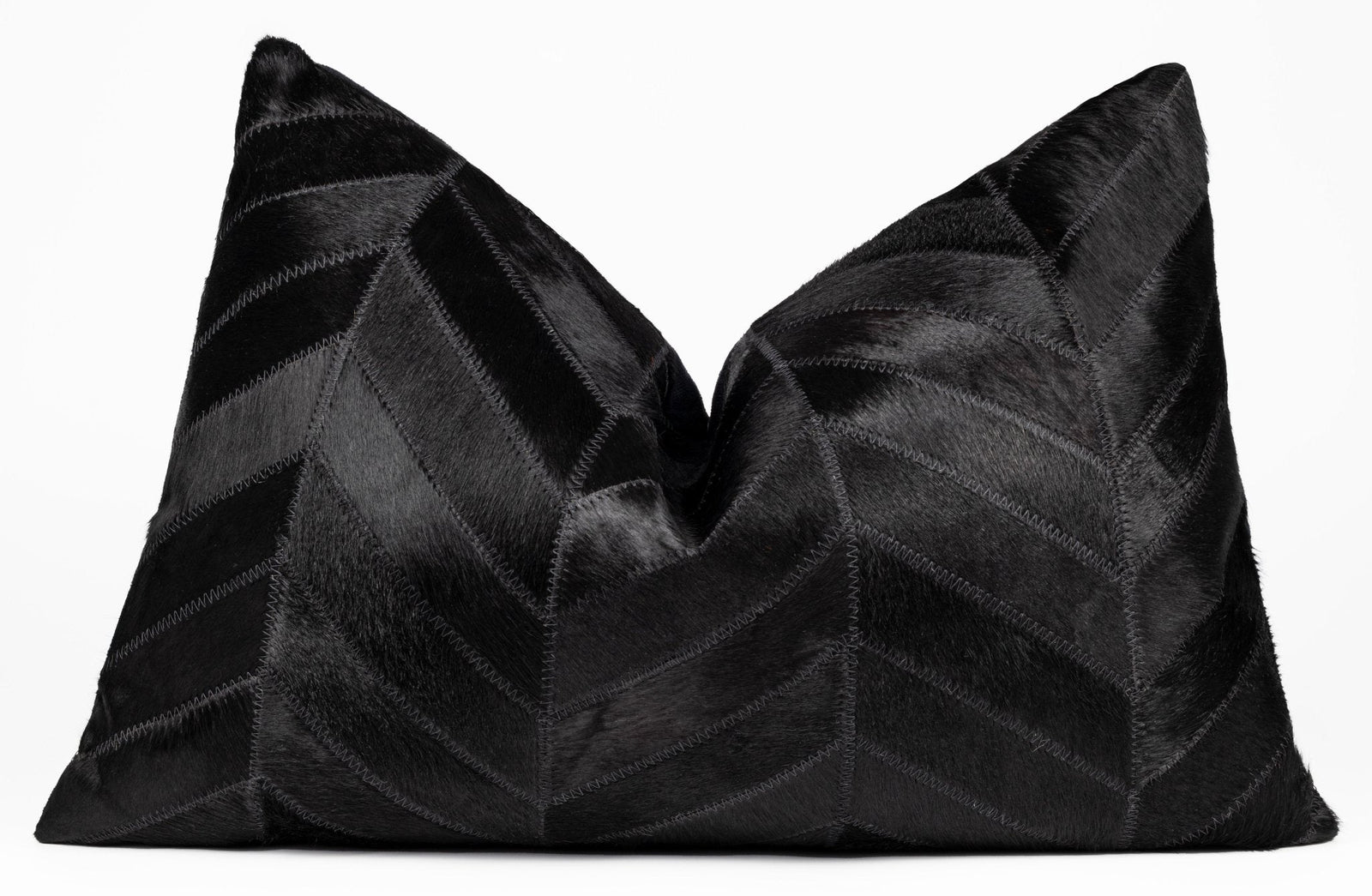 Canvello Genuine Cowhide Leather Decorative Throw Pillows - Handmade Patchwork Boho Accent Pillows For Sofa, Couch, Bed, Chair - Western Southwestern Farmhouse Pillow Covers With Feather Down Insert Included
