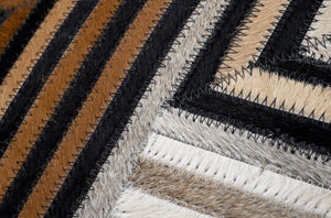 Canvello Genuine Cowhide Leather Decorative Throw Pillows - Handmade Patchwork Boho Accent Pillows For Sofa, Couch, Bed, Chair - Western Southwestern Farmhouse Pillow Covers With Feather Down Insert Included)