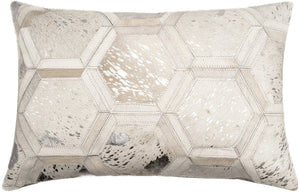Canvello Genuine Cowhide Leather Decorative Throw Pillows - Handmade Patchwork Boho Accent Pillows For Sofa, Couch, Bed, Chair - Western Southwestern Farmhouse Pillow Covers With Feather Down Insert Included