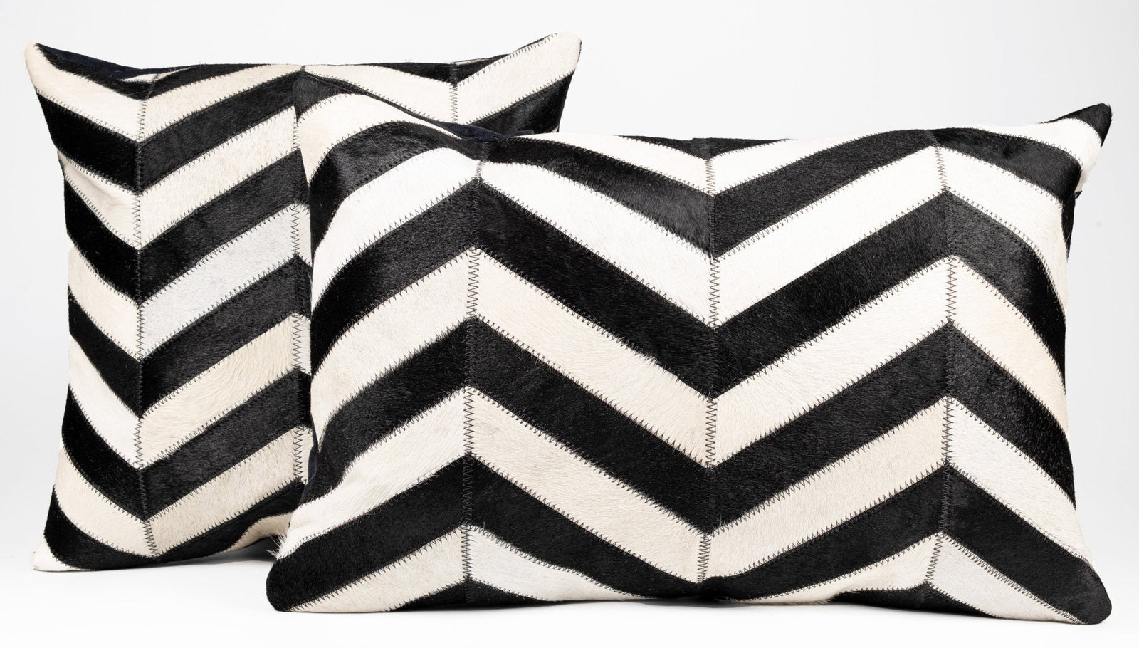Canvello Genuine Cowhide Leather Decorative Throw Pillows - Handmade Patchwork Boho Accent Pillows For Sofa, Couch, Bed, Chair - Western Southwestern Farmhouse Pillow Covers With Feather Down Insert Included