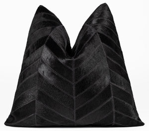 Canvello Genuine Cowhide Leather Decorative Throw Pillows - Handmade Patchwork Boho Accent Pillows For Sofa, Couch, Bed, Chair - Western Southwestern Farmhouse Pillow Covers With Feather Down Insert Included