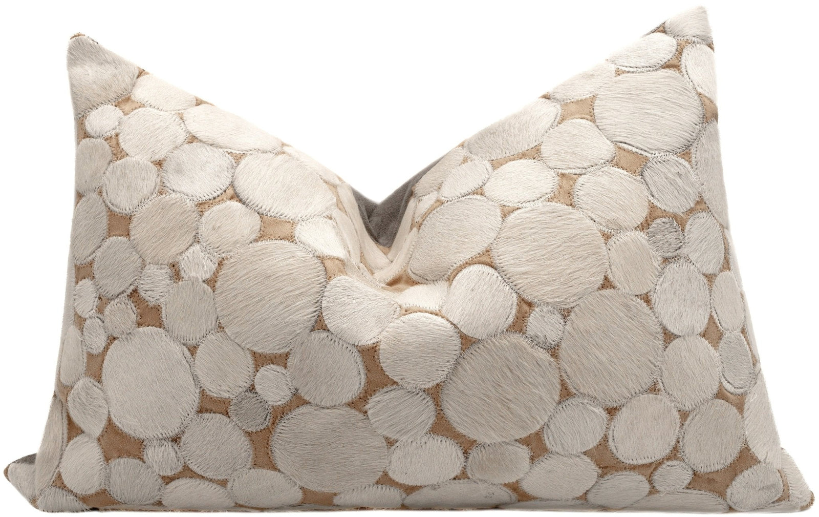 Canvello Genuine Cowhide Leather Decorative Throw Pillows - Handmade Patchwork Boho Accent Pillows For Sofa, Couch, Bed, Chair - Western Southwestern Farmhouse Pillow Covers With Feather Down Insert Included
