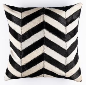 Canvello Genuine Cowhide Leather Decorative Throw Pillows - Handmade Patchwork Boho Accent Pillows For Sofa, Couch, Bed, Chair - Western Southwestern Farmhouse Pillow Covers With Feather Down Insert Included