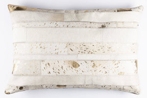 Canvello Genuine Cowhide Leather Decorative Throw Pillows - Handmade Patchwork Boho Accent Pillows For Sofa, Couch, Bed, Chair - Western Southwestern Farmhouse Pillow Covers With Feather Down Insert Included