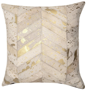 Canvello Genuine Cowhide Leather Decorative Throw Pillows - Handmade Patchwork Boho Accent Pillows For Sofa, Couch, Bed, Chair - Western Southwestern Farmhouse Pillow Covers With Feather Down Insert Included