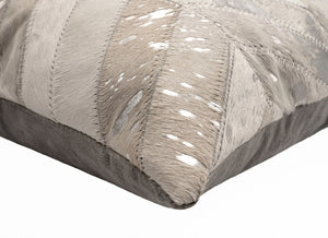 Canvello Genuine Cowhide Leather Decorative Throw Pillows - Handmade Patchwork Boho Accent Pillows For Sofa, Couch, Bed, Chair - Western Southwestern Farmhouse Pillow Covers With Feather Down Insert Included
