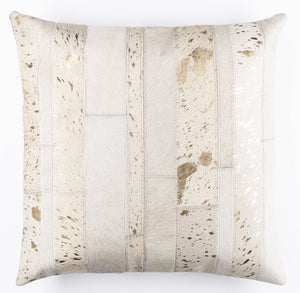 Canvello Genuine Cowhide Leather Decorative Throw Pillows - Handmade Patchwork Boho Accent Pillows For Sofa, Couch, Bed, Chair - Western Southwestern Farmhouse Pillow Covers With Feather Down Insert Included