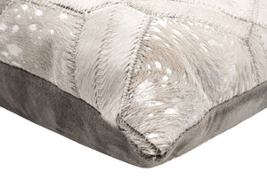 Canvello Genuine Cowhide Leather Decorative Throw Pillows - Handmade Patchwork Boho Accent Pillows For Sofa, Couch, Bed, Chair - Western Southwestern Farmhouse Pillow Covers With Feather Down Insert Included