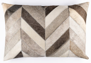 Canvello Genuine Cowhide Leather Decorative Throw Pillows - Handmade Patchwork Boho Accent Pillows For Sofa, Couch, Bed, Chair - Western Southwestern Farmhouse Pillow Covers With Feather Down Insert Included