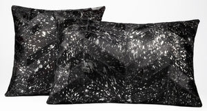 Canvello Genuine Cowhide Leather Decorative Throw Pillows - Handmade Patchwork Boho Accent Pillows For Sofa, Couch, Bed, Chair - Western Southwestern Farmhouse Pillow Covers With Feather Down Insert Included