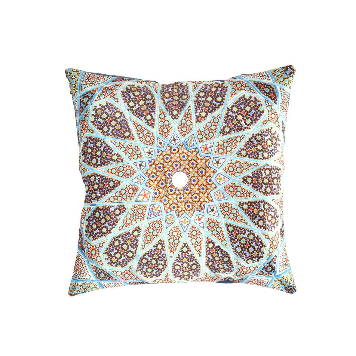 Canvello Geometrical Tile Pattern Decorative Pillow - 16' X 16'